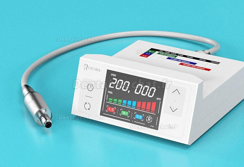 Moteur électrique sans balais CICADA E-Type dentaire avce lumiere